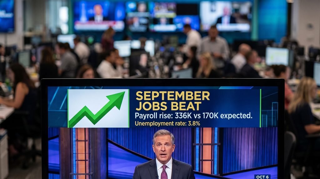 September jobs report: 90,000 private jobs added, beating forecasts amid Fed rate speculation
