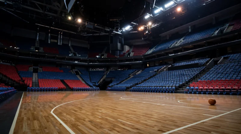 Empty NBA arena as the LA Clippers face historic league penalties