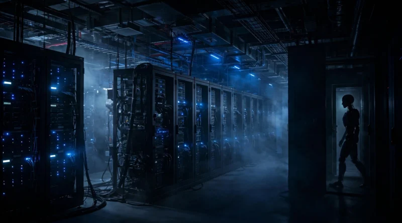 Futuristic AI data center representing OpenAI GPT-6.1 Astra safety concerns