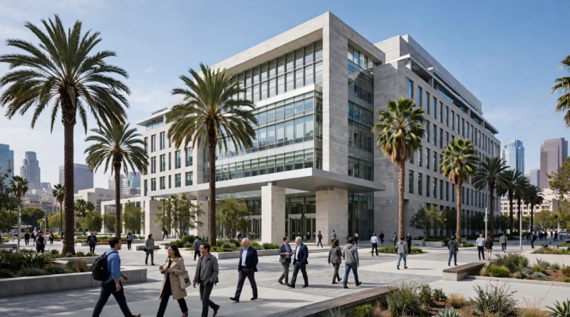 The Edward R. Roybal Federal Building and U.S. Courthouse in downtown Los Angeles, site of the DOJ healthcare fraud takedown arraignments