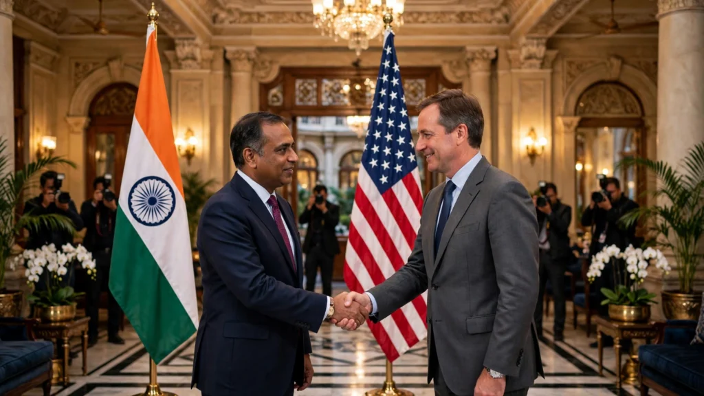 Marco Rubio meets S. Jaishankar at the Taj Mahal Palace in Mumbai during the US-India visit