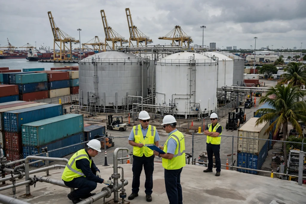 US seizes fuel Cuba shipments at a Florida port with biodiesel storage tanks and inspectors