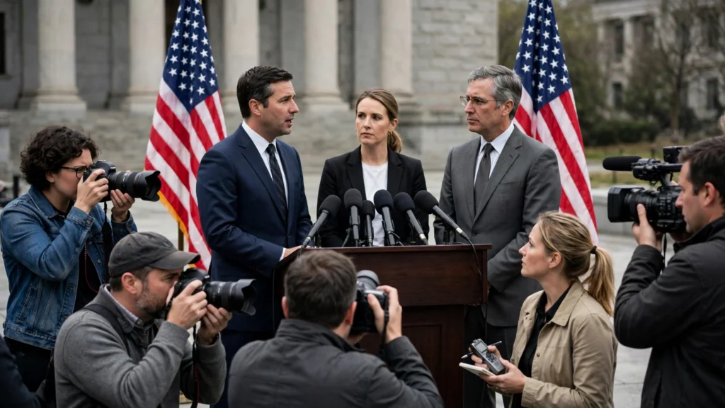DOJ SNAP fraud crackdown press conference with Vice President JD Vance and Attorney General Todd Blanche announcing EBT fraud charges